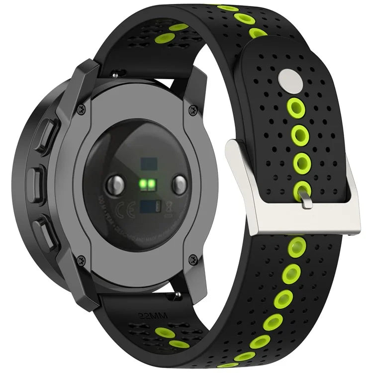 For Huawei Watch 4 / 4 Pro / GT 4 46mm Color Holes Watch Strap 22mm Universal Silicone Band