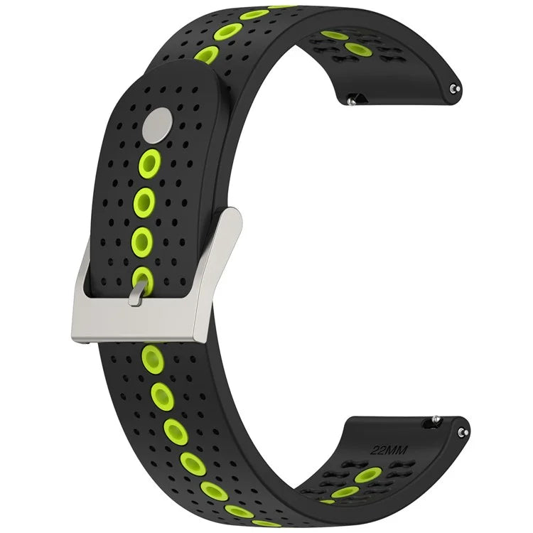 For Huawei Watch 4 / 4 Pro / GT 4 46mm Color Holes Watch Strap 22mm Universal Silicone Band