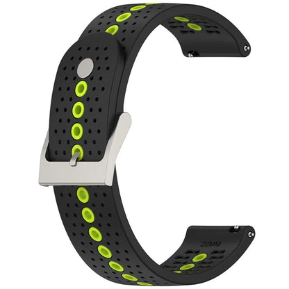 For Huawei Watch 4 / 4 Pro / GT 4 46mm Color Holes Watch Strap 22mm Universal Silicone Band