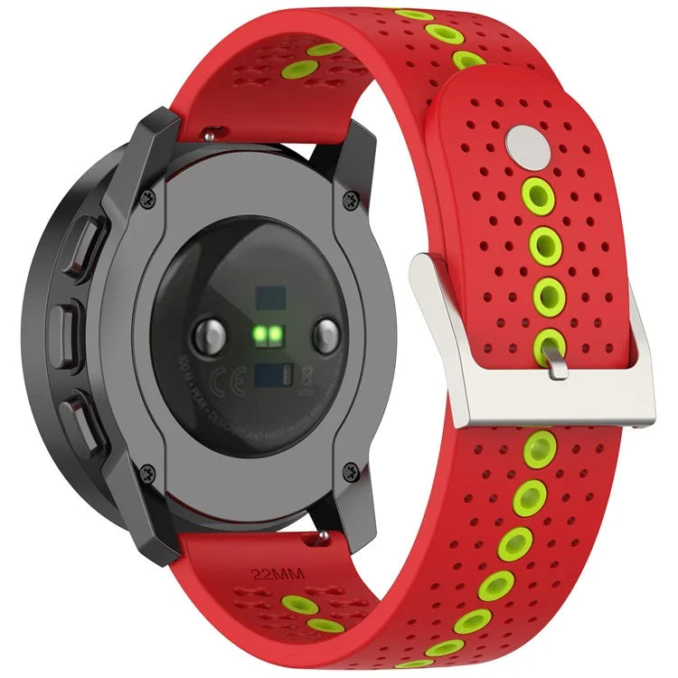 For Huawei Watch 4 / 4 Pro / GT 4 46mm Color Holes Watch Strap 22mm Universal Silicone Band