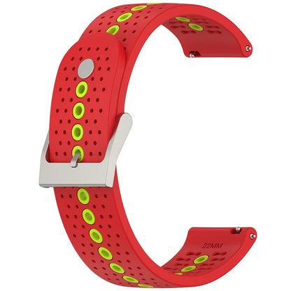 For Huawei Watch 4 / 4 Pro / GT 4 46mm Color Holes Watch Strap 22mm Universal Silicone Band