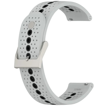 For Huawei Watch 4 / 4 Pro / GT 4 46mm Color Holes Watch Strap 22mm Universal Silicone Band