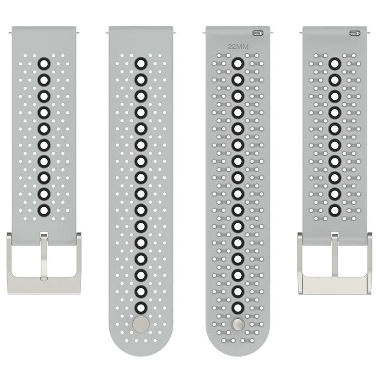 For Huawei Watch 4 / 4 Pro / GT 4 46mm Color Holes Watch Strap 22mm Universal Silicone Band