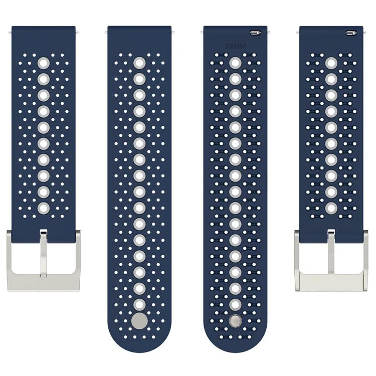 For Huawei Watch 4 / 4 Pro / GT 4 46mm Color Holes Watch Strap 22mm Universal Silicone Band