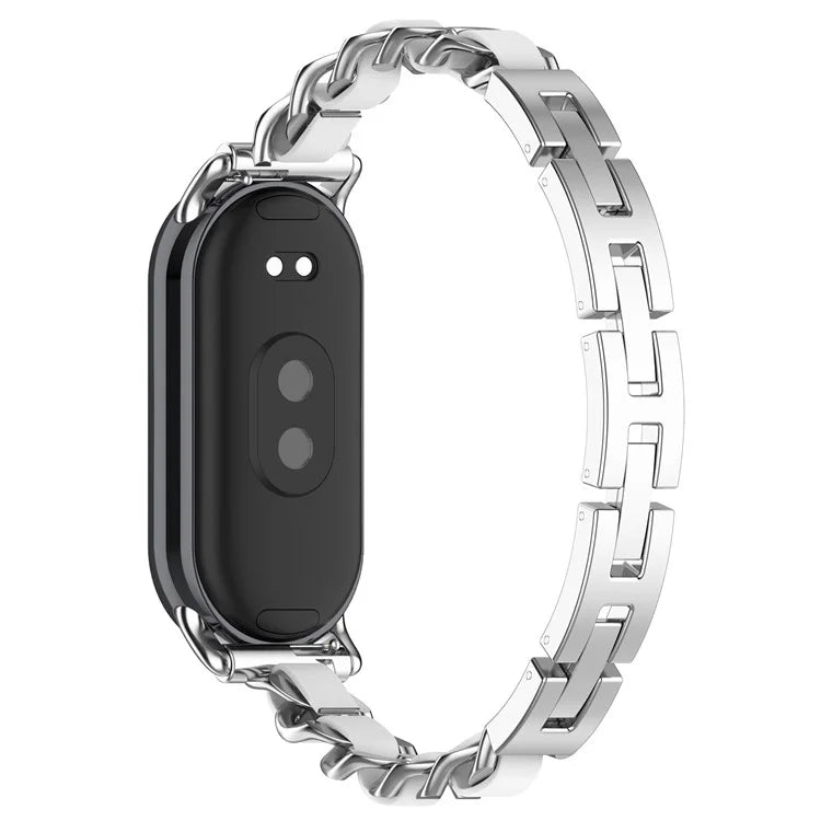 For Xiaomi Mi Band 9 / 9 NFC / Smart Band 8 / 8 NFC Stylish Watch Strap Zinc Alloy Bracelet Replacement Band