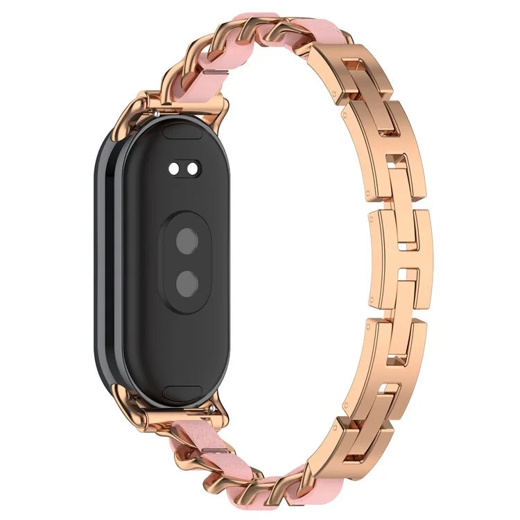 For Xiaomi Mi Band 9 / 9 NFC / Smart Band 8 / 8 NFC Stylish Watch Strap Zinc Alloy Bracelet Replacement Band