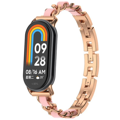 For Xiaomi Mi Band 9 / 9 NFC / Smart Band 8 / 8 NFC Stylish Watch Strap Zinc Alloy Bracelet Replacement Band