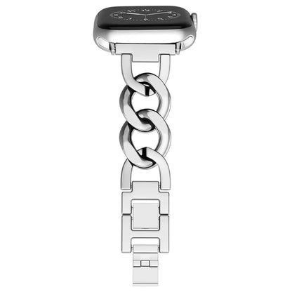 For Apple Watch 10 46mm / Ultra 2 / Ultra 49mm / 9 8 7 45mm / SE (2023) SE (2022) SE 6 5 4 44mm / 3 2 1 42mm Metal Chain Smartwatch Band