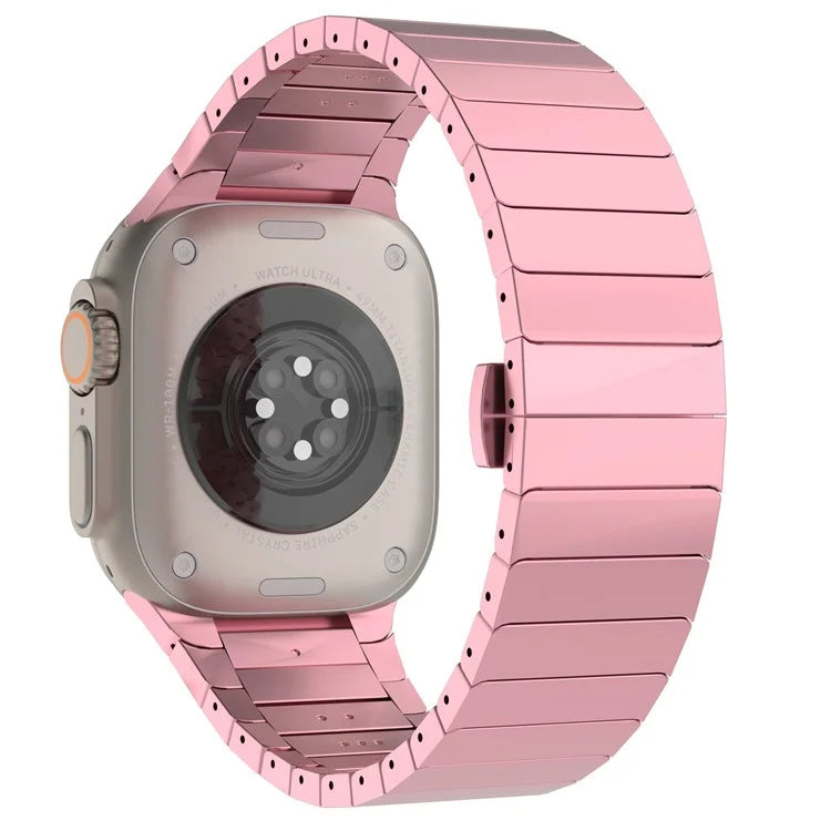 For Apple Watch 10 46mm / Ultra 2 / Ultra 49mm / 9 8 7 45mm / SE (2023) SE (2022) SE 6 5 4 44mm / 3 2 1 42mm Replacement 1-Bead Alloy Watch Band