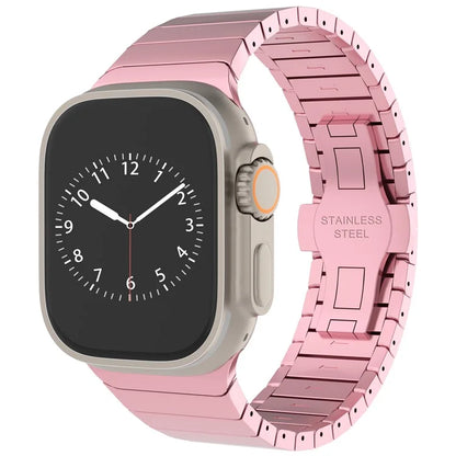 For Apple Watch 10 46mm / Ultra 2 / Ultra 49mm / 9 8 7 45mm / SE (2023) SE (2022) SE 6 5 4 44mm / 3 2 1 42mm Replacement 1-Bead Alloy Watch Band