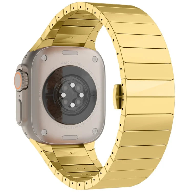 For Apple Watch 10 46mm / Ultra 2 / Ultra 49mm / 9 8 7 45mm / SE (2023) SE (2022) SE 6 5 4 44mm / 3 2 1 42mm Replacement 1-Bead Alloy Watch Band