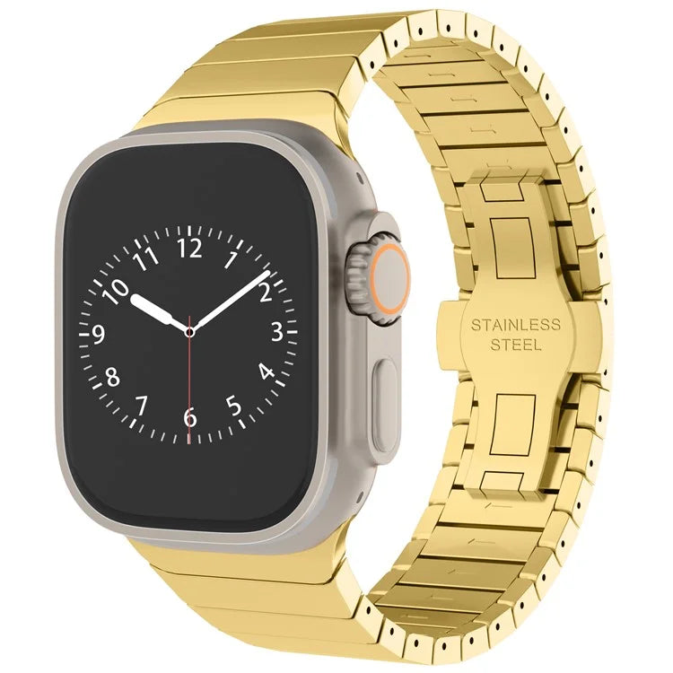 For Apple Watch 10 46mm / Ultra 2 / Ultra 49mm / 9 8 7 45mm / SE (2023) SE (2022) SE 6 5 4 44mm / 3 2 1 42mm Replacement 1-Bead Alloy Watch Band