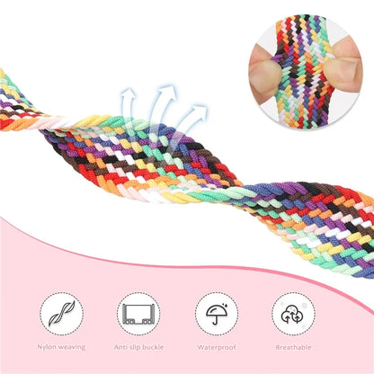 For Samsung Galaxy Watch Ultra 47mm Braided Wrist Band Magnetic Folding Buckle Watch Strap