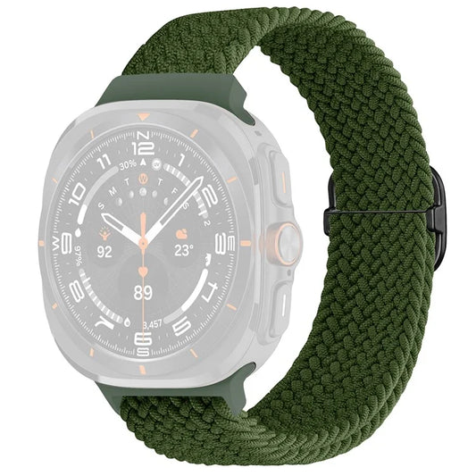 For Samsung Galaxy Watch Ultra 47mm Braided Watch Band Adjustable Nylon Replacement Strap