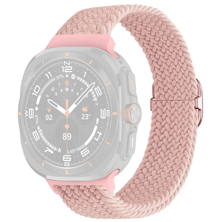 For Samsung Galaxy Watch Ultra 47mm Braided Watch Band Adjustable Nylon Replacement Strap