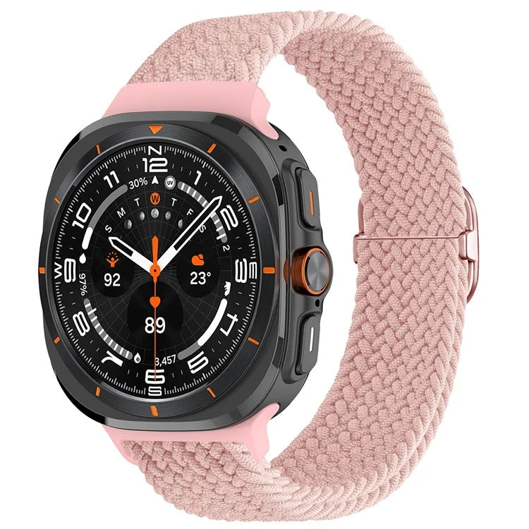 For Samsung Galaxy Watch Ultra 47mm Braided Watch Band Adjustable Nylon Replacement Strap