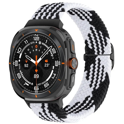 For Samsung Galaxy Watch Ultra 47mm Braided Watch Band Adjustable Nylon Replacement Strap