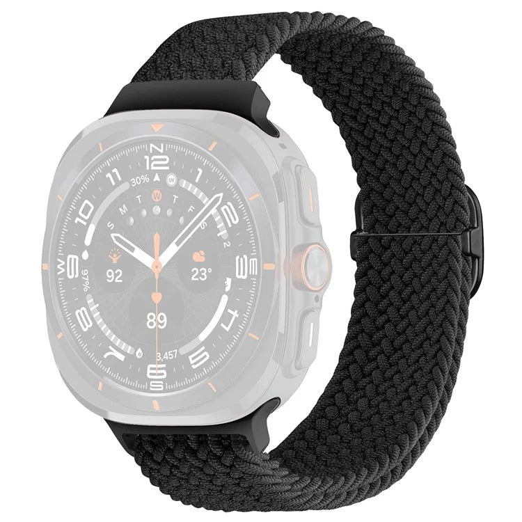 For Samsung Galaxy Watch Ultra 47mm Braided Watch Band Adjustable Nylon Replacement Strap