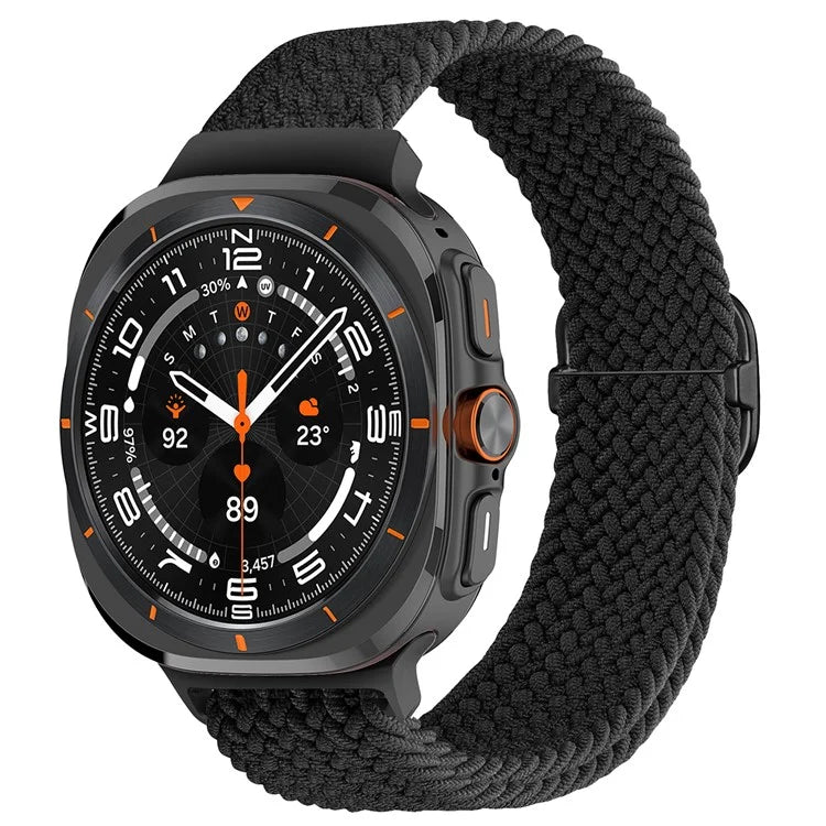 For Samsung Galaxy Watch Ultra 47mm Braided Watch Band Adjustable Nylon Replacement Strap