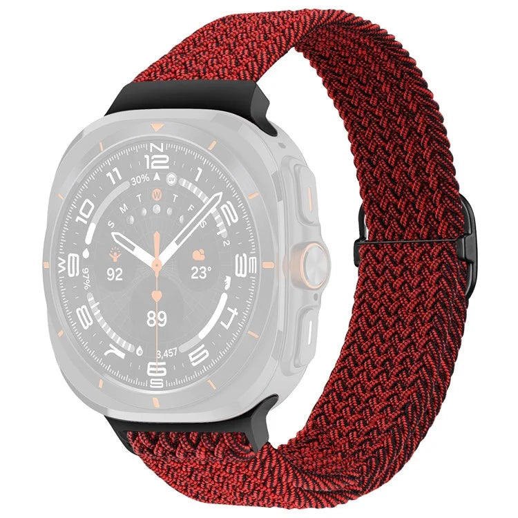 For Samsung Galaxy Watch Ultra 47mm Braided Watch Band Adjustable Nylon Replacement Strap