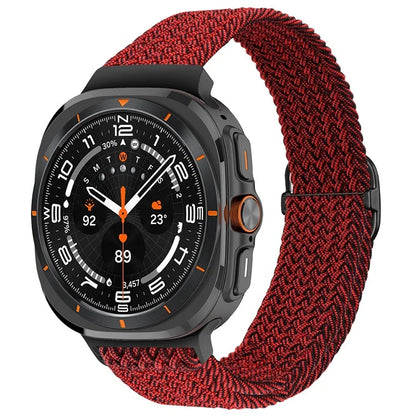 For Samsung Galaxy Watch Ultra 47mm Braided Watch Band Adjustable Nylon Replacement Strap
