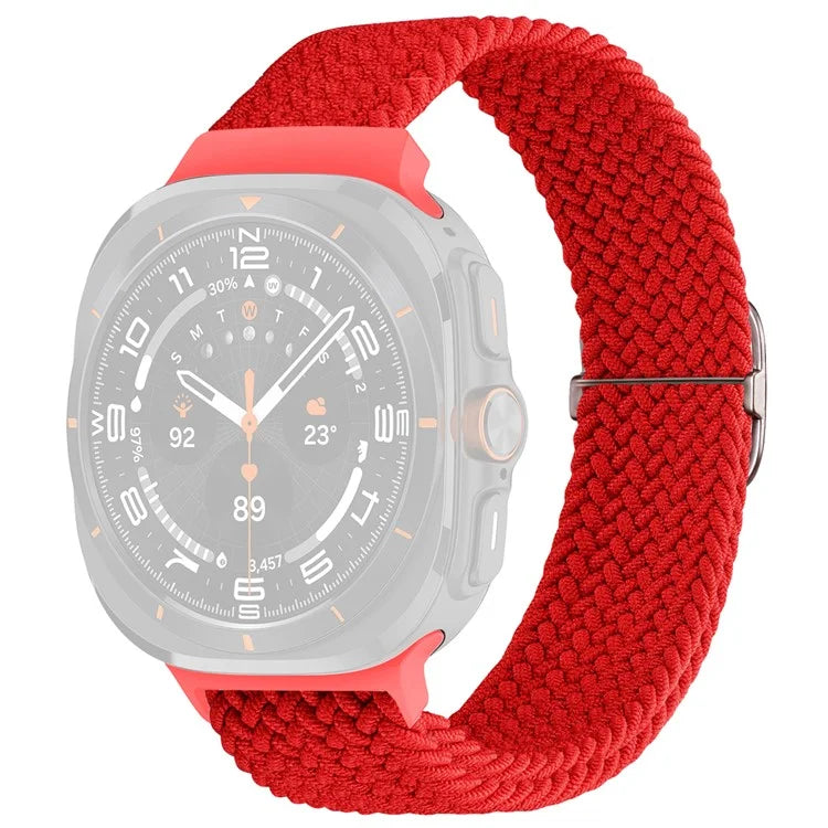 For Samsung Galaxy Watch Ultra 47mm Braided Watch Band Adjustable Nylon Replacement Strap