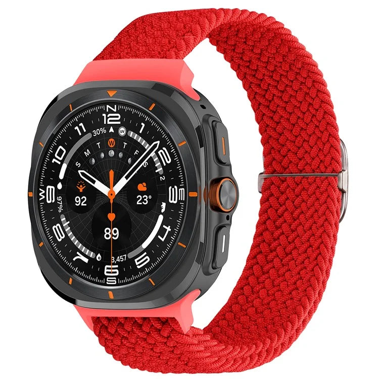 For Samsung Galaxy Watch Ultra 47mm Braided Watch Band Adjustable Nylon Replacement Strap