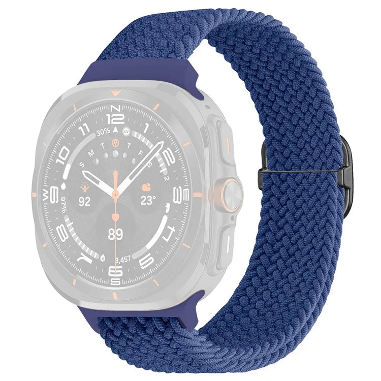 For Samsung Galaxy Watch Ultra 47mm Braided Watch Band Adjustable Nylon Replacement Strap