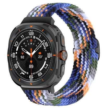 For Samsung Galaxy Watch Ultra 47mm Braided Watch Band Adjustable Nylon Replacement Strap