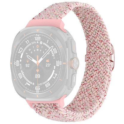 For Samsung Galaxy Watch Ultra 47mm Braided Watch Band Adjustable Nylon Replacement Strap