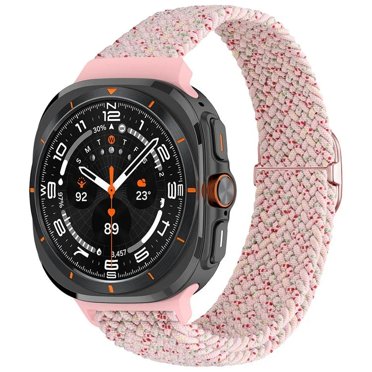 For Samsung Galaxy Watch Ultra 47mm Braided Watch Band Adjustable Nylon Replacement Strap