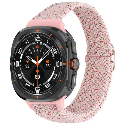 For Samsung Galaxy Watch Ultra 47mm Braided Watch Band Adjustable Nylon Replacement Strap