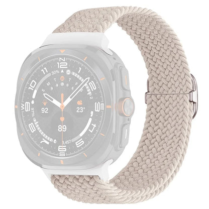For Samsung Galaxy Watch Ultra 47mm Braided Watch Band Adjustable Nylon Replacement Strap