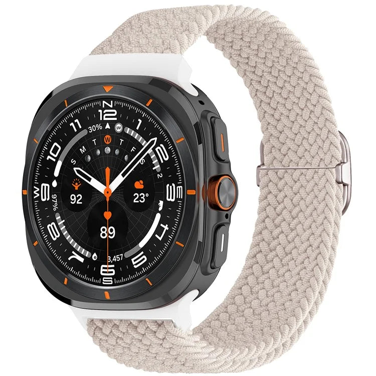 For Samsung Galaxy Watch Ultra 47mm Braided Watch Band Adjustable Nylon Replacement Strap