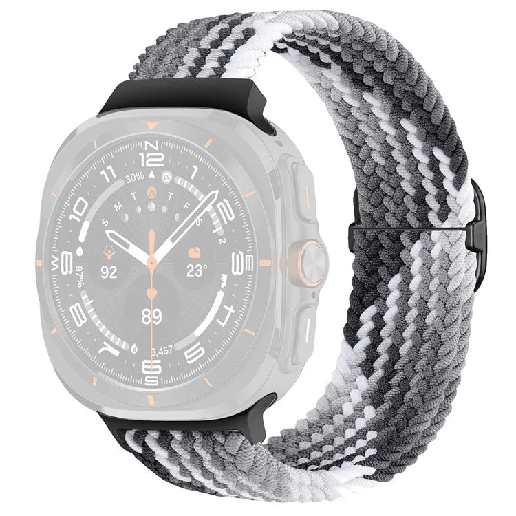 For Samsung Galaxy Watch Ultra 47mm Braided Watch Band Adjustable Nylon Replacement Strap