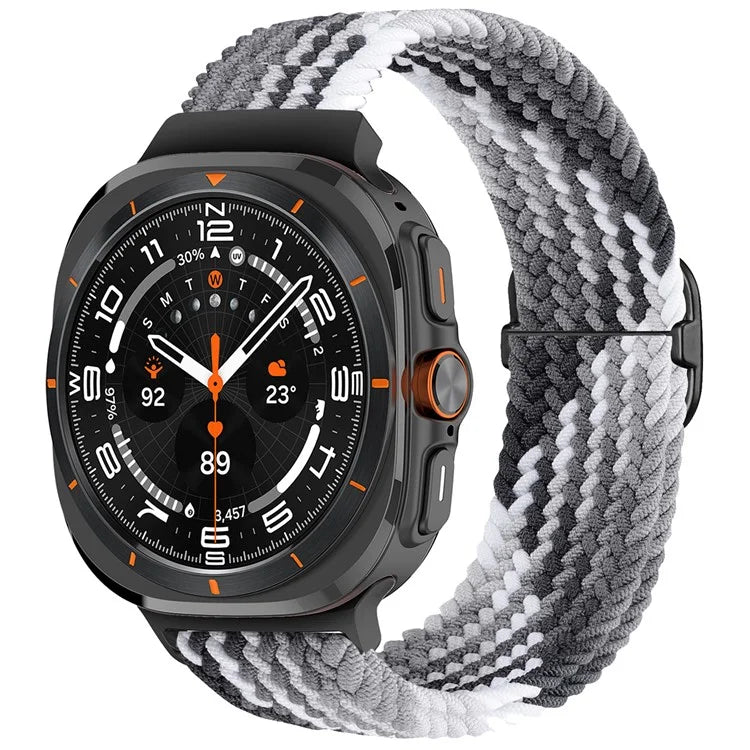 For Samsung Galaxy Watch Ultra 47mm Braided Watch Band Adjustable Nylon Replacement Strap
