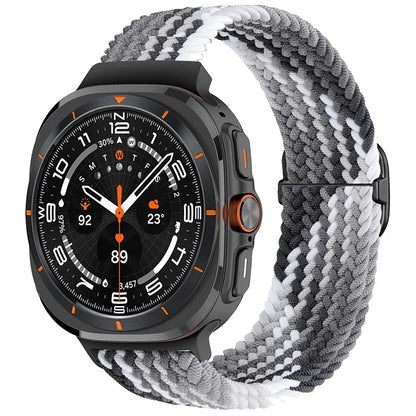 For Samsung Galaxy Watch Ultra 47mm Braided Watch Band Adjustable Nylon Replacement Strap
