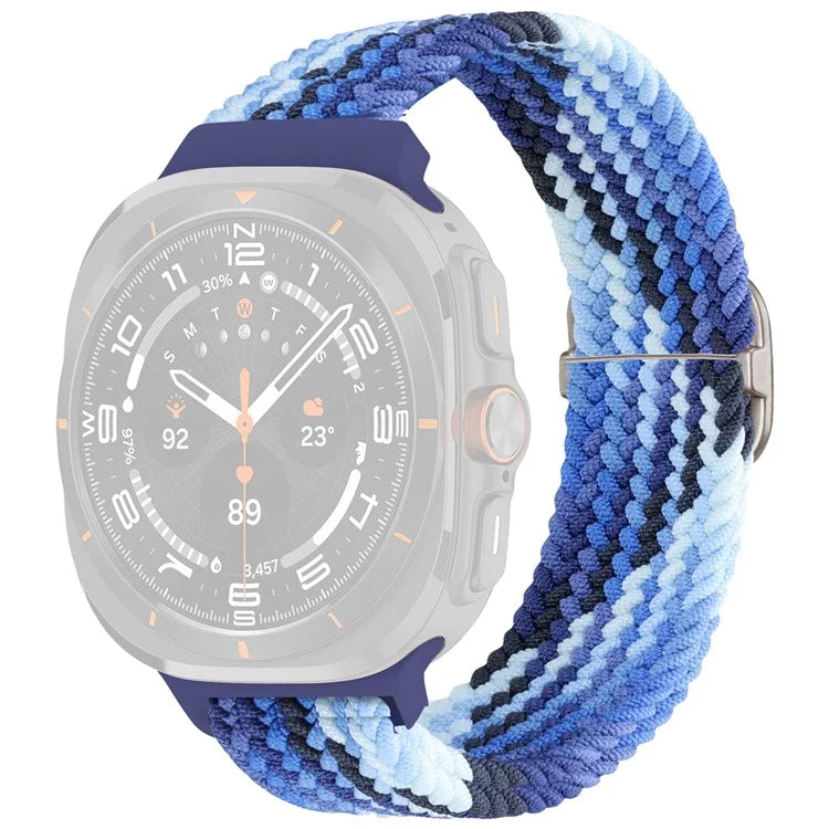 For Samsung Galaxy Watch Ultra 47mm Braided Watch Band Adjustable Nylon Replacement Strap
