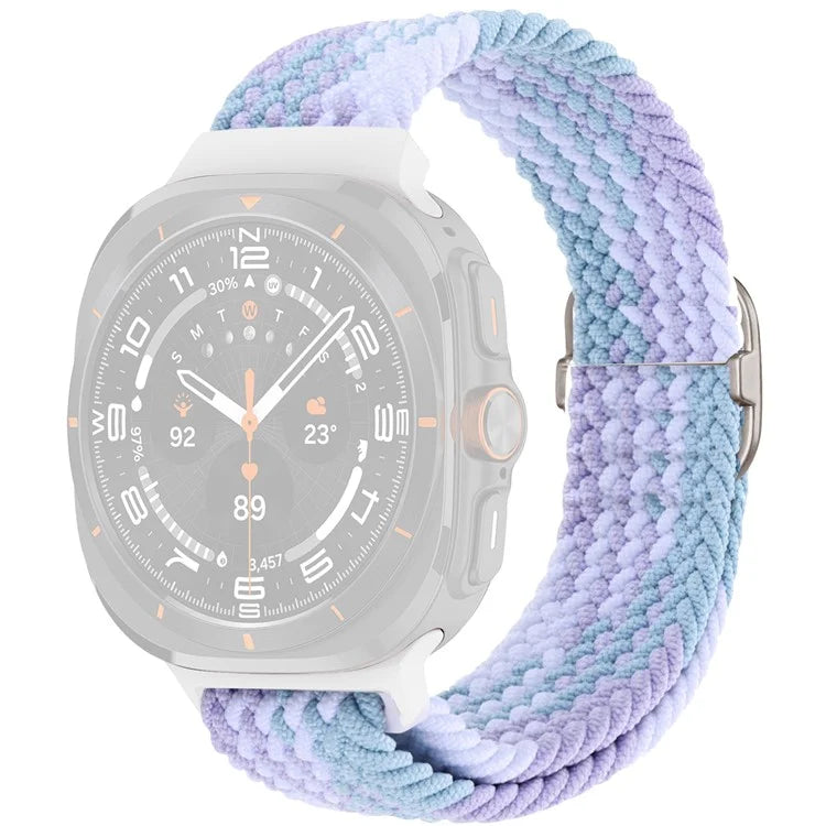 For Samsung Galaxy Watch Ultra 47mm Braided Watch Band Adjustable Nylon Replacement Strap