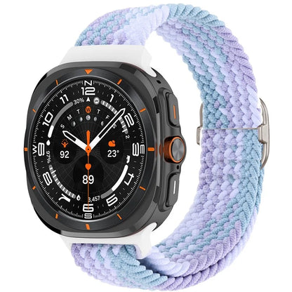 For Samsung Galaxy Watch Ultra 47mm Braided Watch Band Adjustable Nylon Replacement Strap