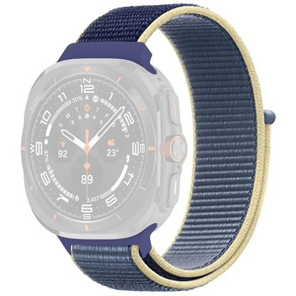 For Galaxy Watch Ultra 47mm Nylon Replacement Watch Band Magic Tape Loop Strap