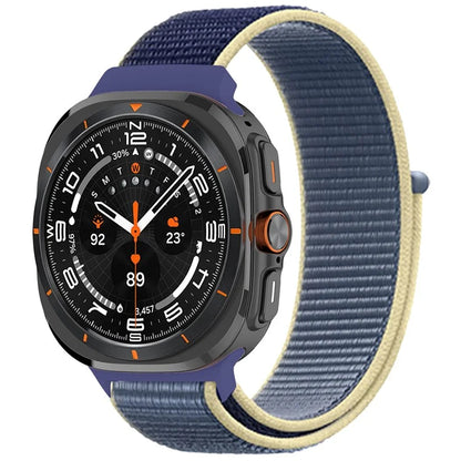 For Galaxy Watch Ultra 47mm Nylon Replacement Watch Band Magic Tape Loop Strap