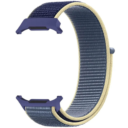 For Galaxy Watch Ultra 47mm Nylon Replacement Watch Band Magic Tape Loop Strap