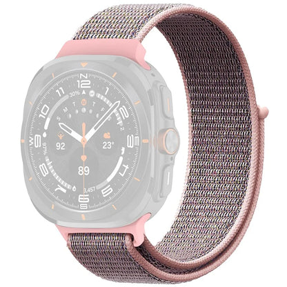 For Galaxy Watch Ultra 47mm Nylon Replacement Watch Band Magic Tape Loop Strap