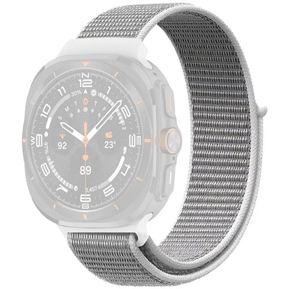 For Galaxy Watch Ultra 47mm Nylon Replacement Watch Band Magic Tape Loop Strap