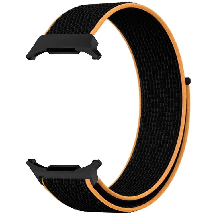 For Galaxy Watch Ultra 47mm Nylon Replacement Watch Band Magic Tape Loop Strap