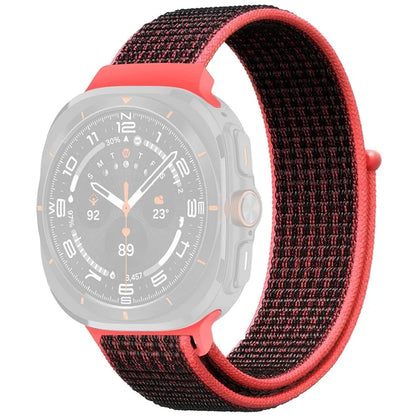 For Galaxy Watch Ultra 47mm Nylon Replacement Watch Band Magic Tape Loop Strap