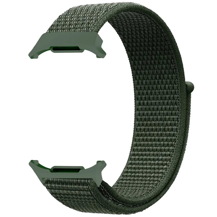For Galaxy Watch Ultra 47mm Nylon Replacement Watch Band Magic Tape Loop Strap