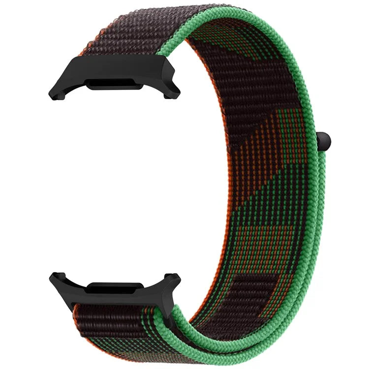 For Galaxy Watch Ultra 47mm Nylon Replacement Watch Band Magic Tape Loop Strap