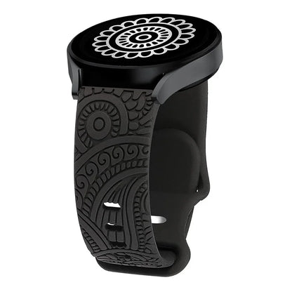 Carven Pattern Silicone Wrist Strap Universal Smart Bracelet Band 20mm